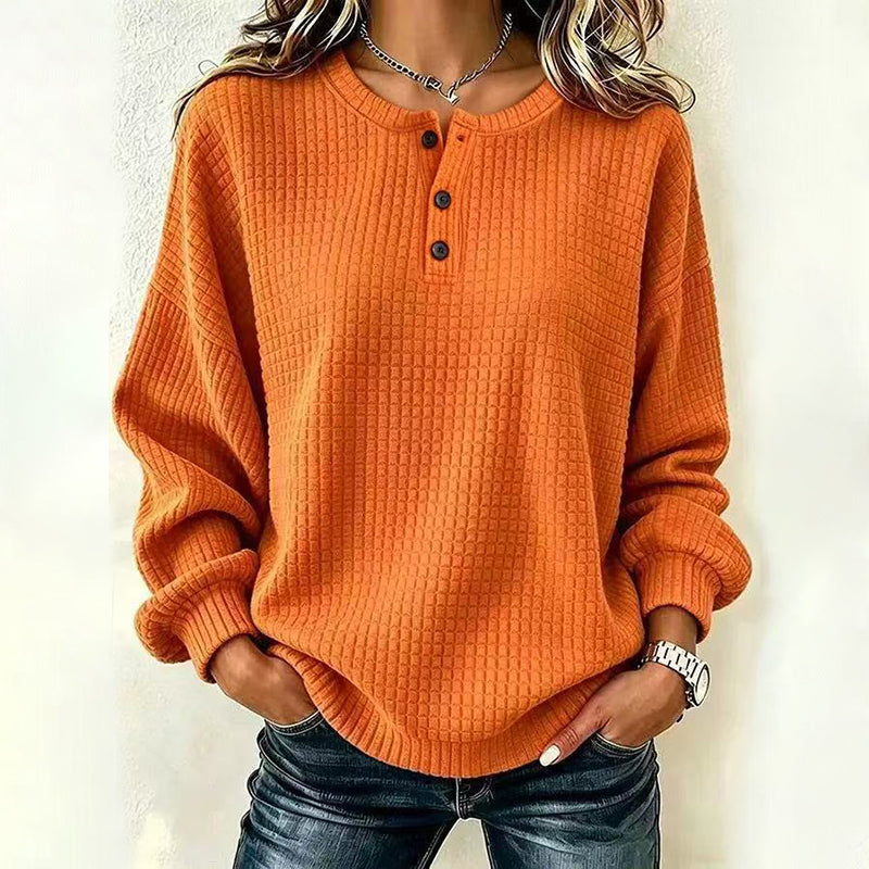 ๐2026 Autumn New Arrival 50% OFF๐ฅ๐ฅ50% OFF! Womens's Casual Waffle Knit Sweatshirt