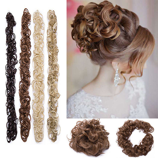 ✨💖Diy αξεσουάρ μαλλιών Curly Bun