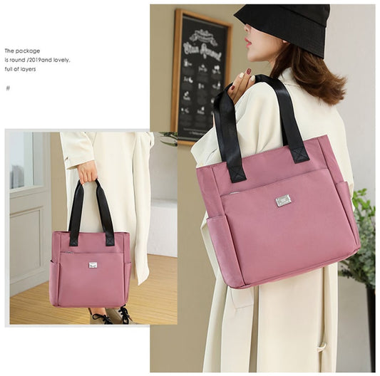 2026 Μεγάλης χωρητικότητας, αδιάβροχη, νάιλον τσάντα ώμου με πολλές τσέπες