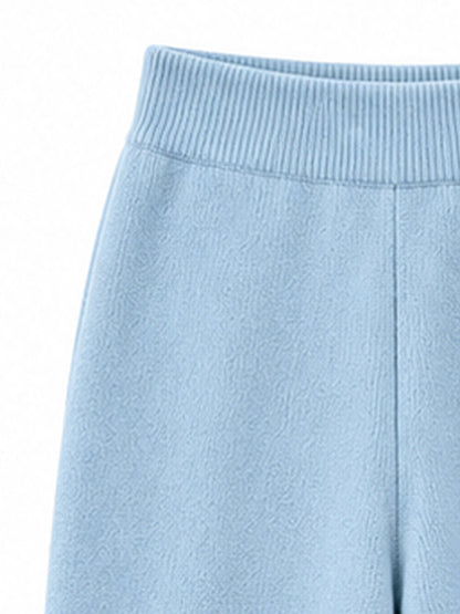 Women's Elegant Turtleneck Sweater & Wide-Leg Pants Set
