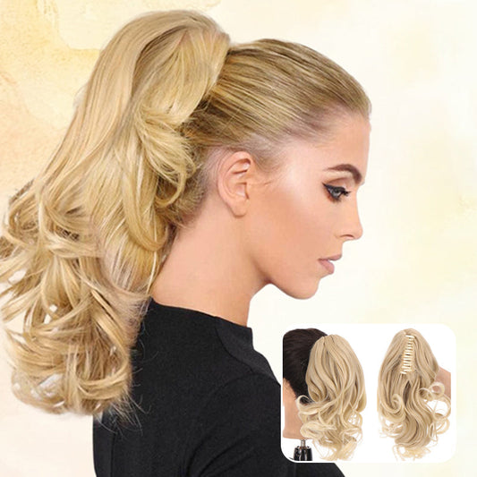 🥰Claw Clip Σύντομη σγουρή αλογοουρά επέκταση