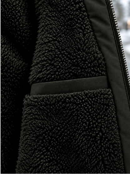 ✨Men's Windproof Hooded Thermal Mid-Length Parka Jacket