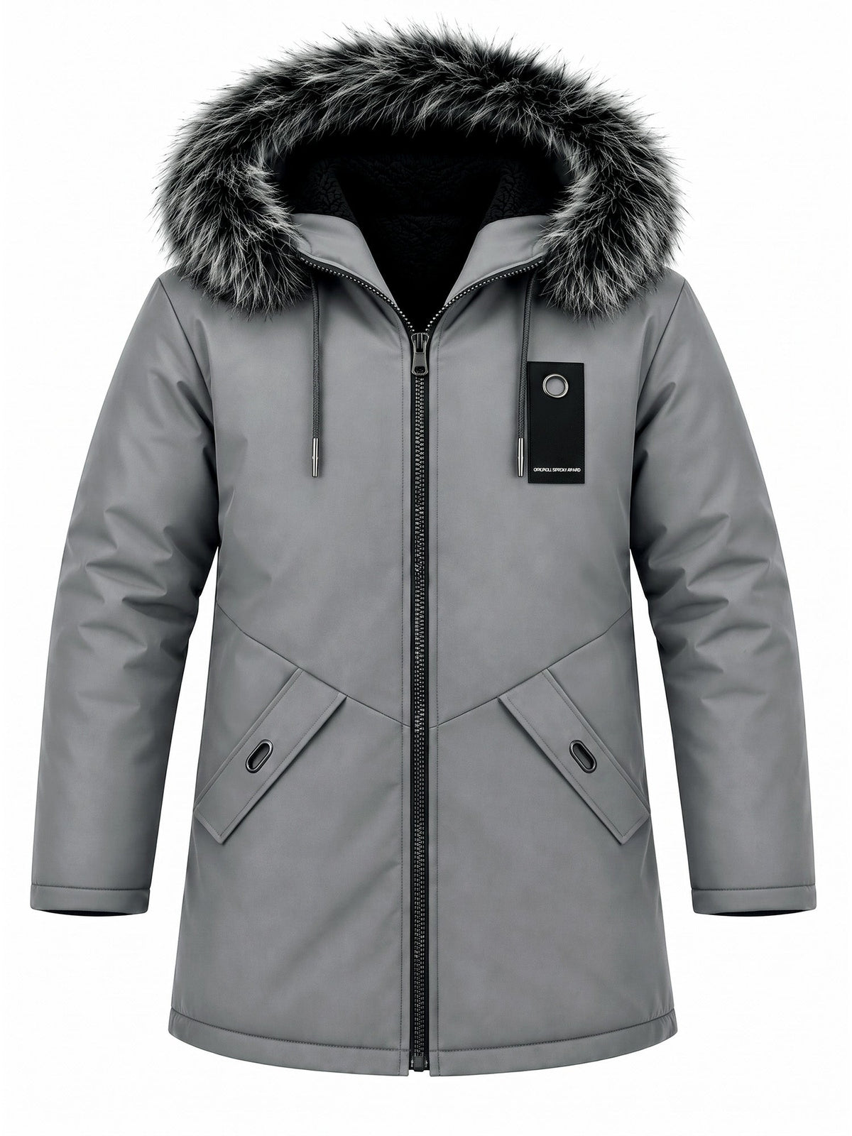 ✨Men's Windproof Hooded Thermal Mid-Length Parka Jacket