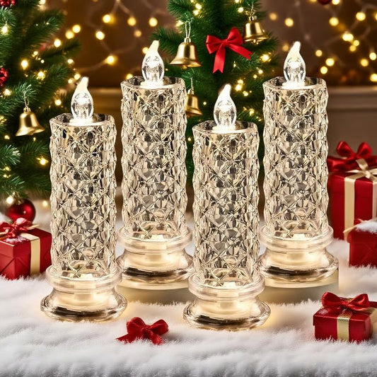 🎄🎅 LED свещи без пламък – безопасни, дълготрайни и изпълнени с празнично настроение ✨🕯️