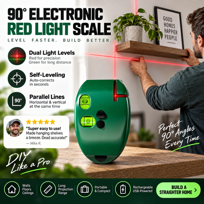 🎃Halloween Deal 50% OFF!🔧90° Laser Square – Dual-Line Layout Guide for Tiling & DIY