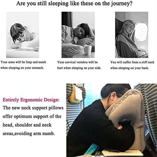 ✈️ LIMITED-TIME 53% OFF! 💨 Inflatable Travel Pillow | 360° Support – Soft Flocking, Quick Inflate, Compact ✨