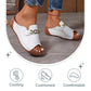 Σανδάλια σφήνα Peep Toe με μεταλλική διακόσμηση