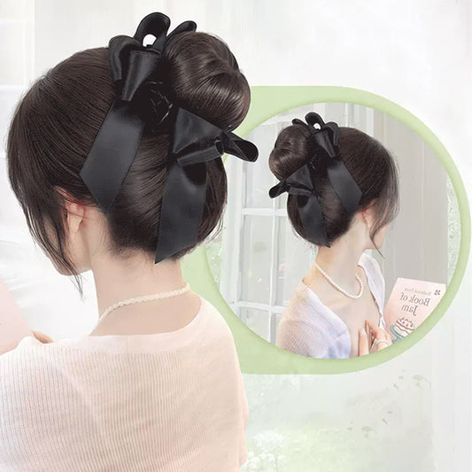🎀Επέκταση μαλλιών Nature Claw Clip με φιόγκο