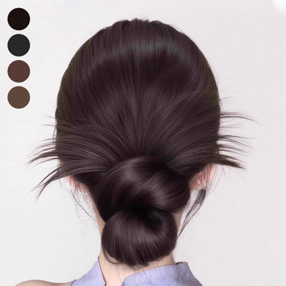 🎁 Περούκα Clip-on Feathered Bun περούκα