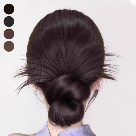 🎁 Περούκα Clip-on Feathered Bun περούκα