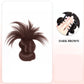 🎁 Περούκα Clip-on Feathered Bun περούκα