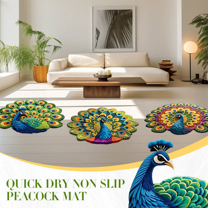🏠2025 Νέο προϊόν🦚 Γρήγορο στέγνωμα, αντιολισθητικό χαλί Peacock