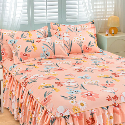 🛏️Σετ κλινοσκεπασμάτων 3 τεμαχίων με floral μοτίβο