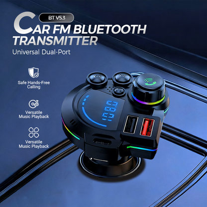 Καθολικός πομποδέκτης FM Bluetooth δύο θυρών για αυτοκίνητο