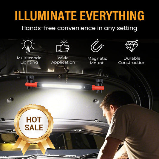 💡Μαγνητική και επαναφορτιζόμενη LED λάμπα εργασίας