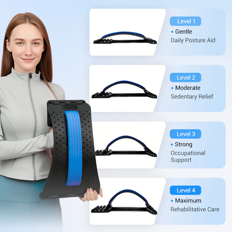 ⏳🔥LIMITED-TIME 50% OFF! ⏰🏆Magnetic lumbar stretcher with acupuncture massage to👑relieve back pain🌿
