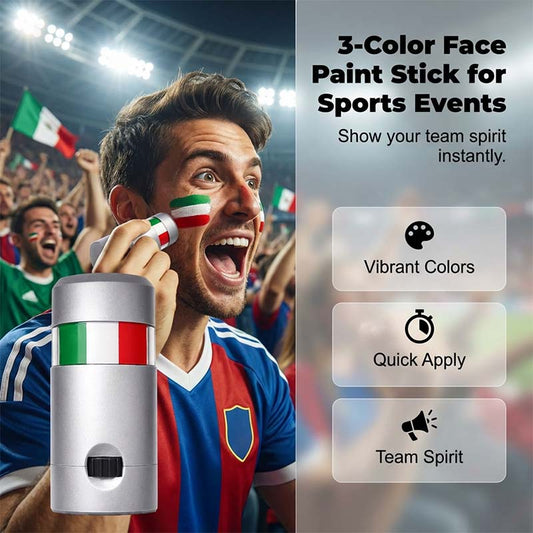 ⚽Μολύβι για face painting με το σχέδιο της εθνικής σημαίας για τους λάτρεις του αθλητισμού🏆