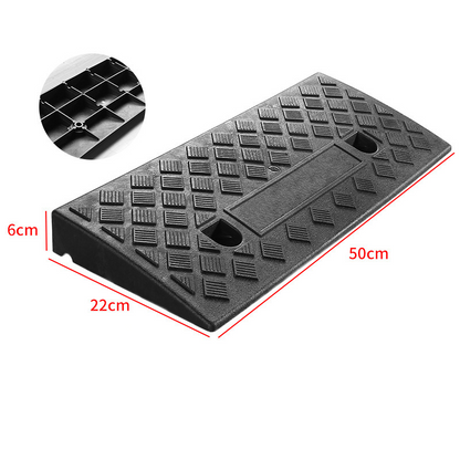 ♿50% OFF NOW! Portable Curb Ramp – Heavy Duty Non-Slip Rubber Threshold Ramp, Strong Compressive Capacity for Wheelchairs, Cars, Scooters & Steps Access