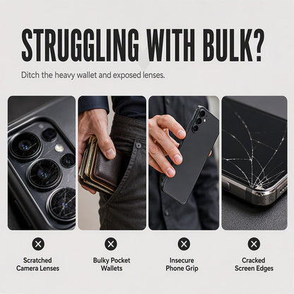 📱Limited Time Offer £9.99! 2‑in‑1 Shockproof Phone Case with Hidden Card Holder, Rugged Hybrid Protective Cover, Slide Camera Cover & 360° Rotatable Ring Stand Heavy‑Duty Phone Shell