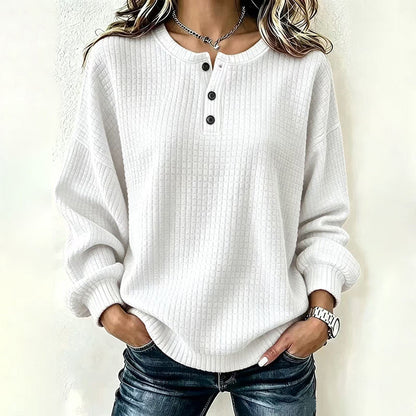 💃2026 Autumn New Arrival 50% OFF💥🔥50% OFF! Womens's Casual Waffle Knit Sweatshirt