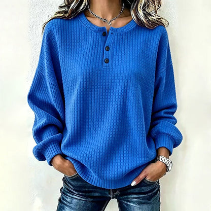 💃2026 Autumn New Arrival 50% OFF💥🔥50% OFF! Womens's Casual Waffle Knit Sweatshirt