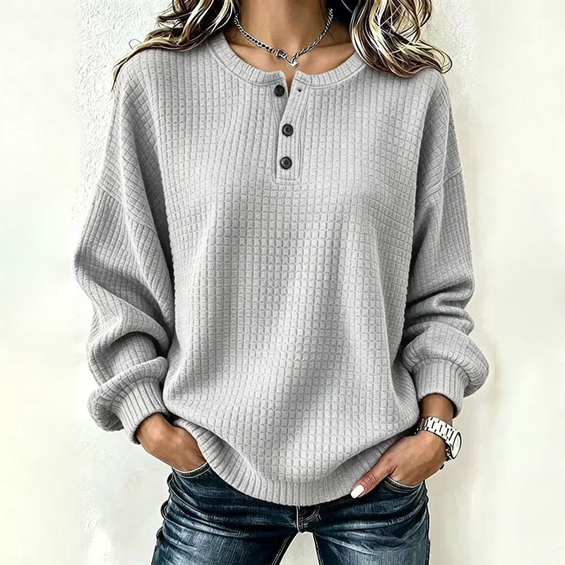 💃2026 Autumn New Arrival 50% OFF💥🔥50% OFF! Womens's Casual Waffle Knit Sweatshirt