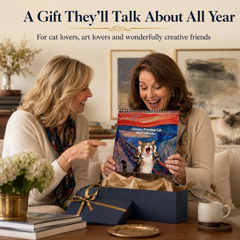 💥New Product 50% Off🎁🐱2027 Funny Cat Meme Calendar 📆🌟