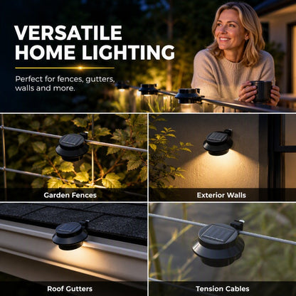 ☀️💡  Light Up Gutters, Fences & Garden Walls — Solar-Powered Outdoor LEDs With No Mains Wiring Needed 🏡✨