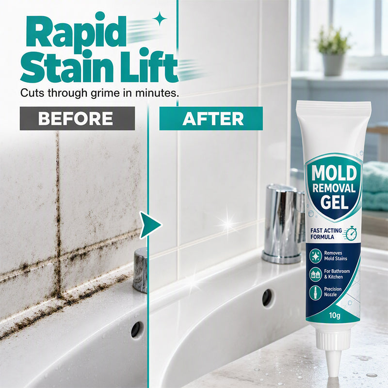 🏆 Last Day Special Price £9.99! 🧼Buy 1 Get 1 Free🎁 Mold Remover Gel | Precision Bathroom & Kitchen Care