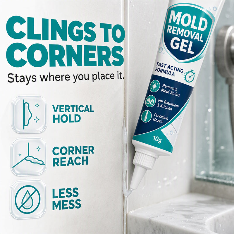 🏆 Last Day Special Price £9.99! 🧼Buy 1 Get 1 Free🎁 Mold Remover Gel | Precision Bathroom & Kitchen Care