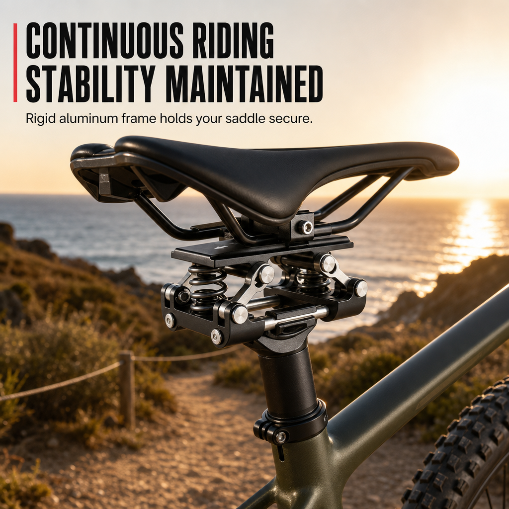🚴 LIMITED-TIME 50% OFF! 💥 Bike Shock Absorber Seatpost – Smooth Ride, Shock Dampening, Sturdy Build 🛠️
