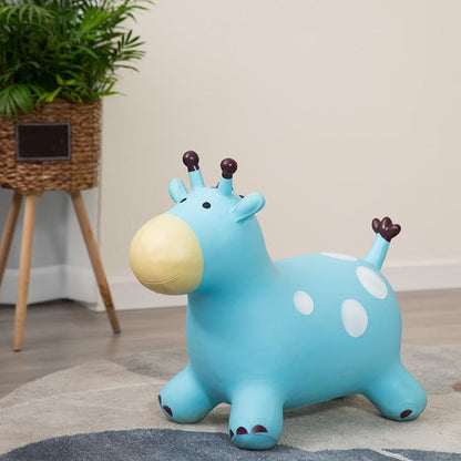 🎃Halloween Deal 50% OFF!🦒Musical Giraffe Bouncy Hopper – Inflatable Kids’ Ride-On Toy