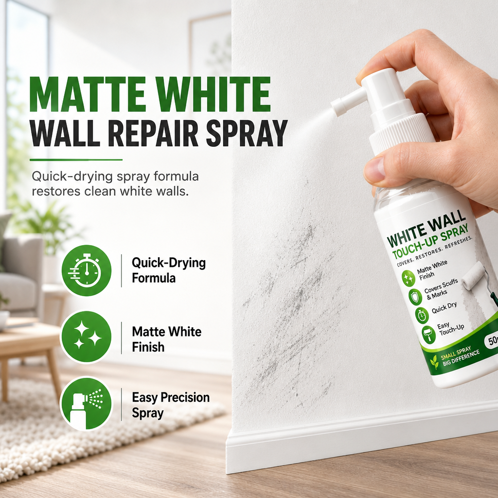🏠 White Wall Touch-Up Spray | 50ml Matte
