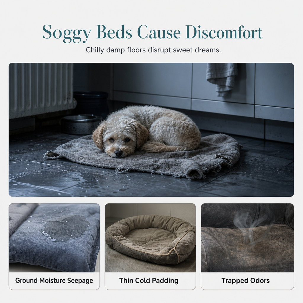 📢📢50% OFF !! ⏰Detachable Oval Pet Bed with Non-Slip Bottom for Dogs Cats