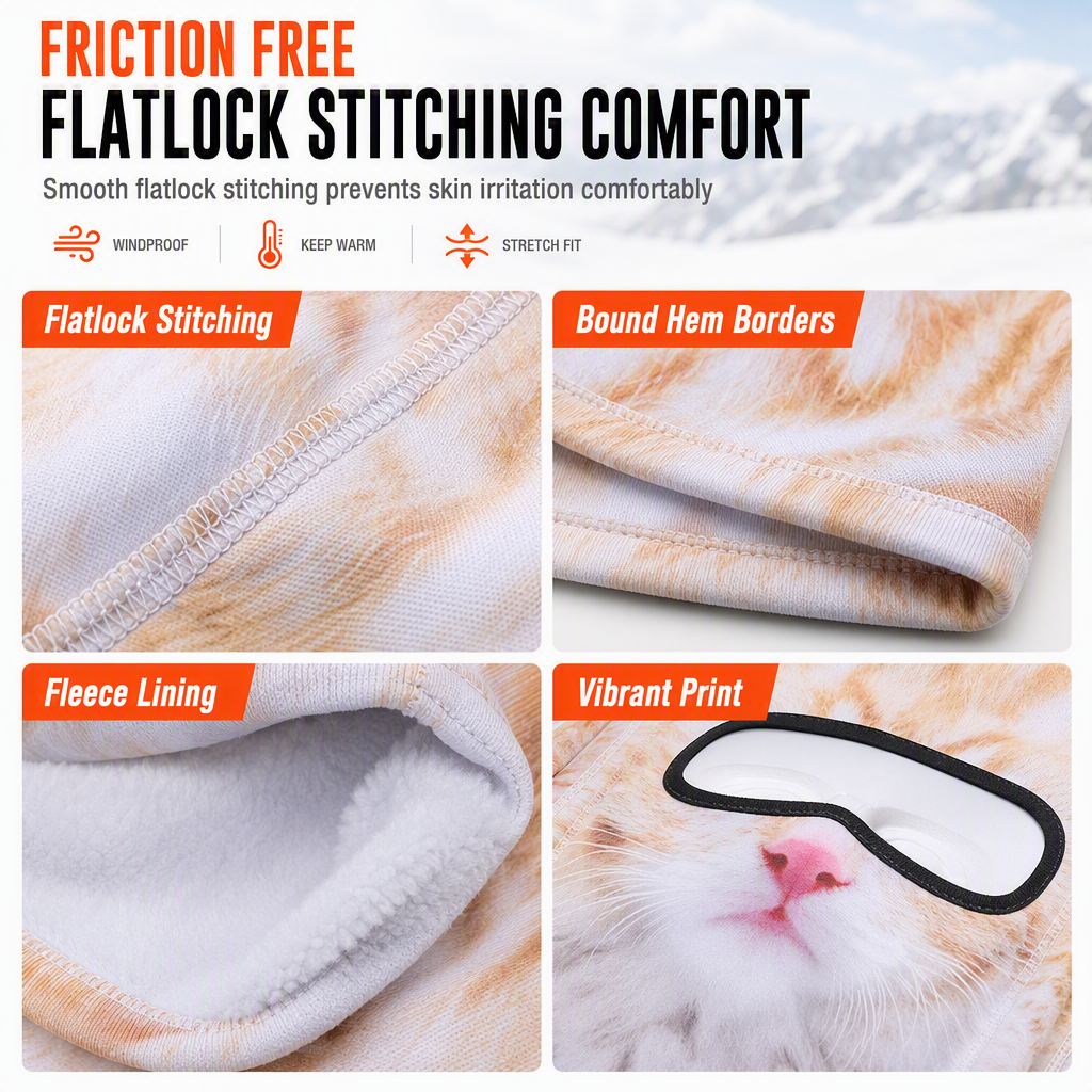 📢📢50% OFF !! ⏰ Animal Print Windproof Balaclava Face Mask 😜 Warm Outdoor Winter Gear
