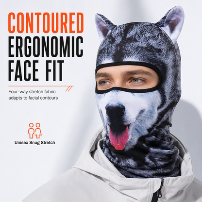 📢📢50% OFF !! ⏰ Animal Print Windproof Balaclava Face Mask 😜 Warm Outdoor Winter Gear