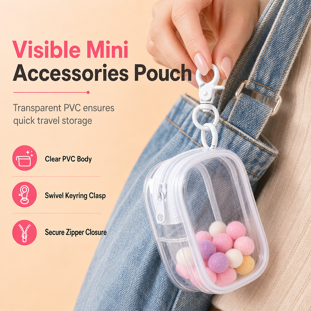 Portable Transparent Travel Storage Bag