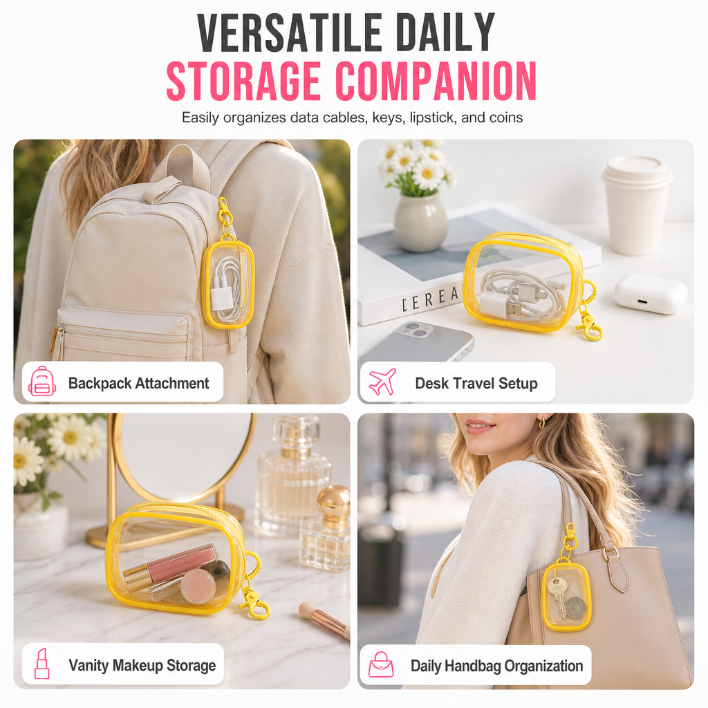 Portable Transparent Travel Storage Bag